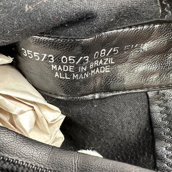 Franco Sarto Ankle Boots WMNS 5.5M Black Leather Side Zip Stiletto Pointed Toe - Picture 11 of 11